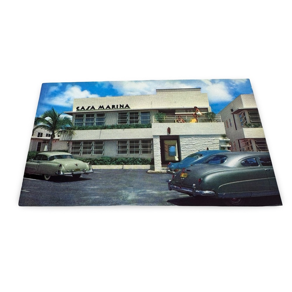 Casa Marina Apartments Surfside Miami Beach Florida‎ Vintage Unused Postcard